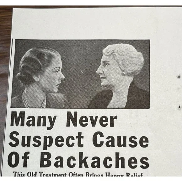 Doan's Pills 1938 Vintage Print Ad Kidney Flush Out Backaches - Picture 4 of 8